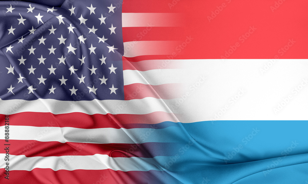 Obraz premium USA i Luksemburg