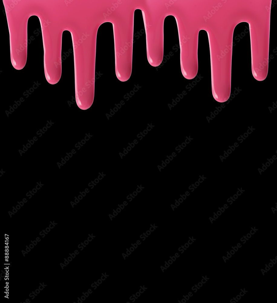 Obraz premium Nail Polish Splashes on black