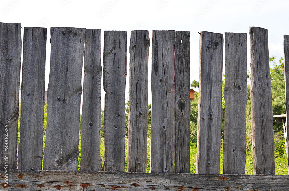 Boards of the wooden fence Boards of the wooden fence
