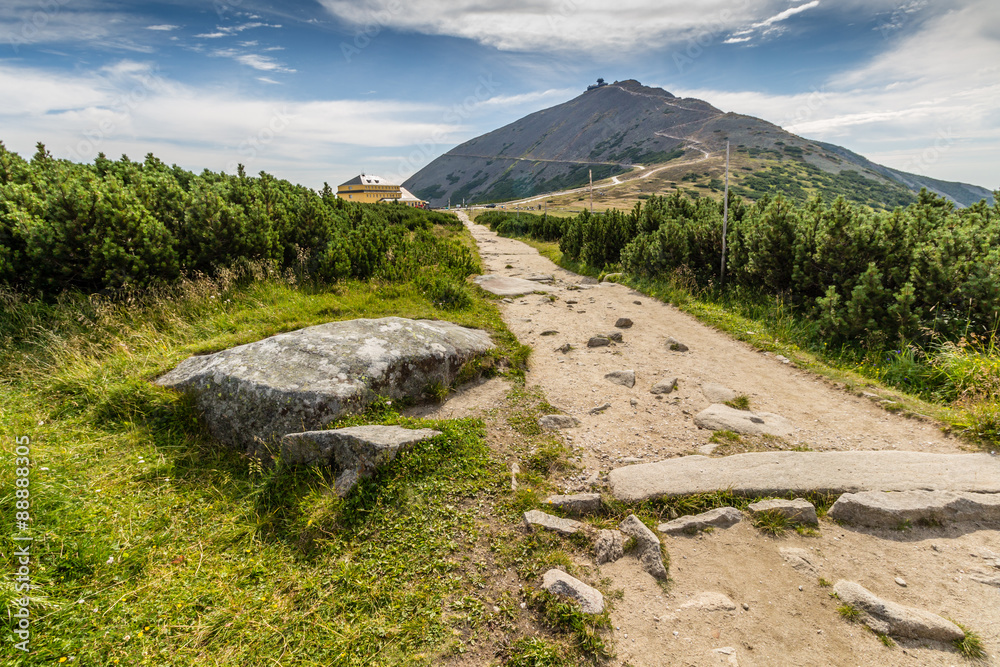 Ταπετσαρία On the trail near Pec Pod Snezkou in Krkonose mountains, Czech Republic