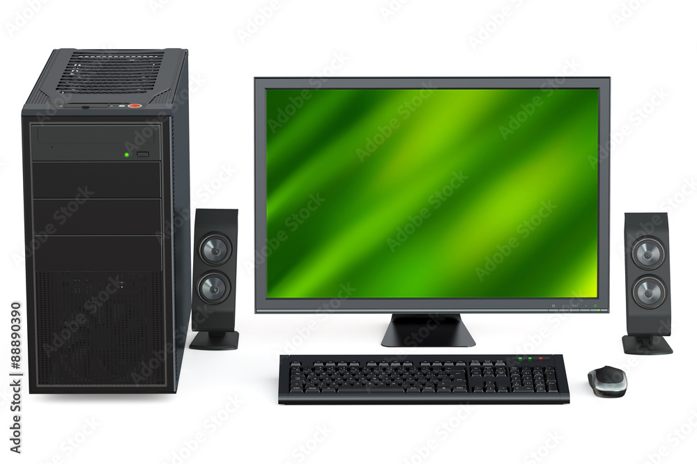 Personal computer with loudspeakers Personal computer with loudspeakers