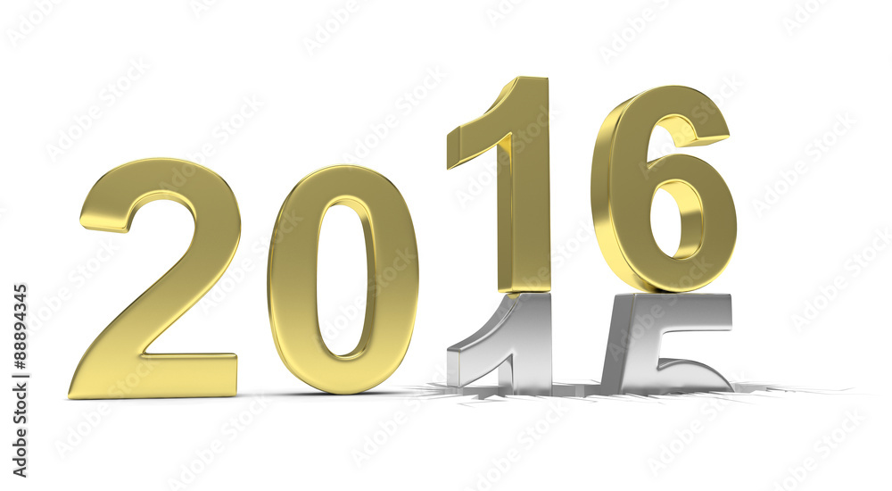 2015-2016 change new year 2016 isolated 2015-2016 change new year 2016 isolated