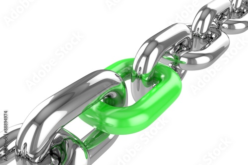 render stainless steel chain