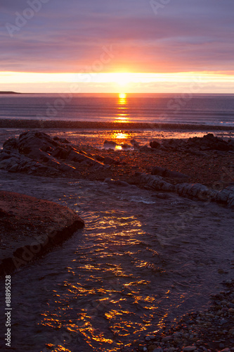 Sunrise on the North Sea coast