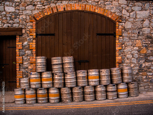 Barrels of beer in Ireland