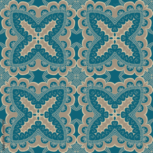 Abstract seamless doodle pattern