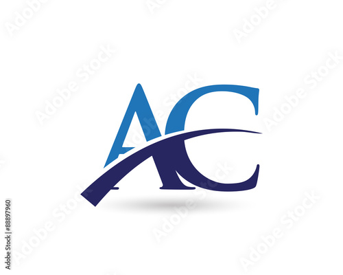 AC Logo Letter Swoosh