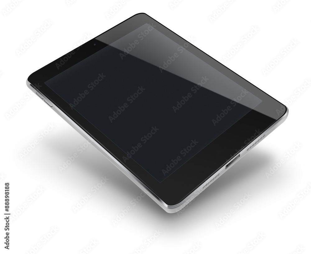 Tablet computer with black screen. Tablet computer with black screen.