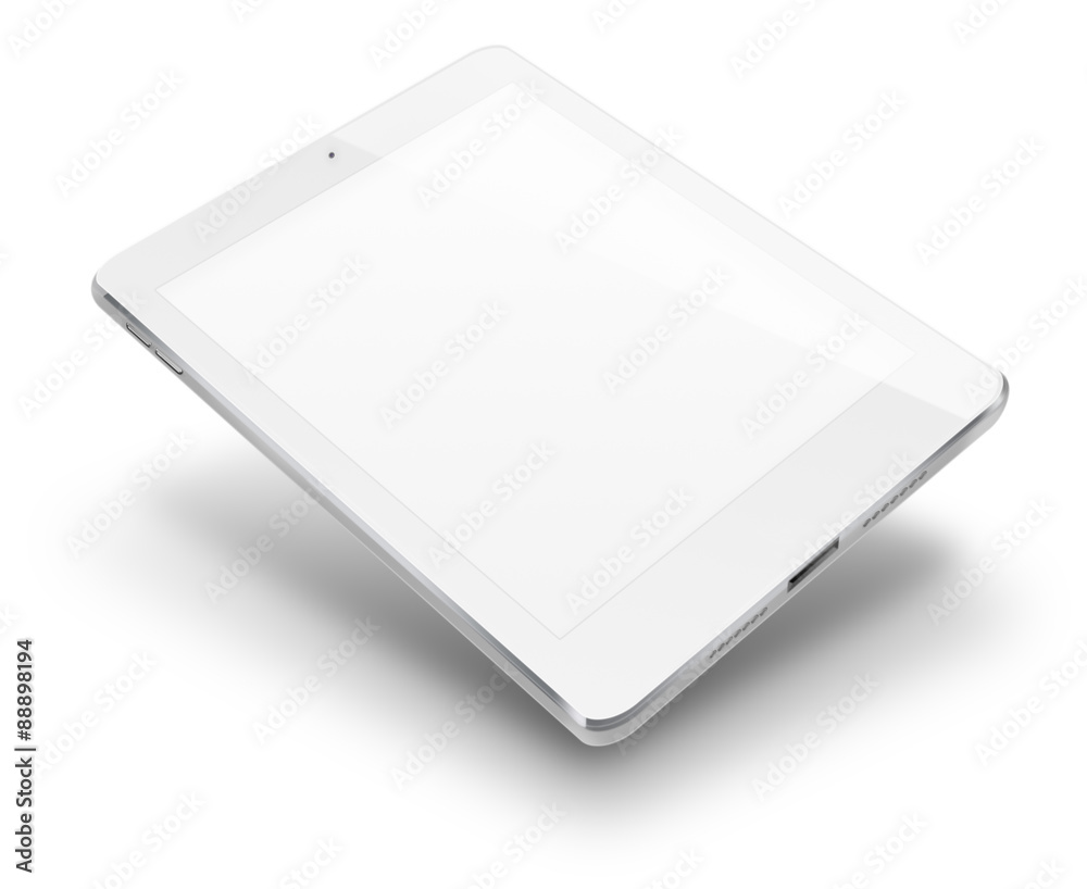 Tablet computer with blank screen. Tablet computer with blank screen.