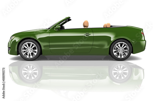 Car Convertible Transportation 3D Illustration Concept © Rawpixel.com