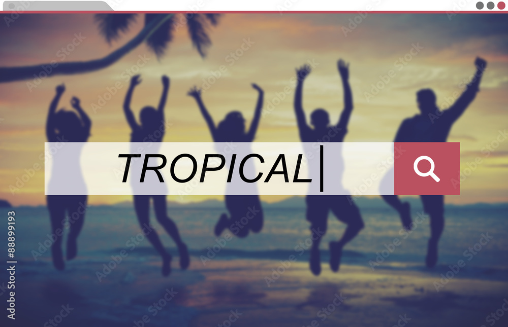 Tropical Beach Summer Sand Sea Vacation Coastline Concept Tropical Beach Summer Sand Sea Vacation Coastline Concept