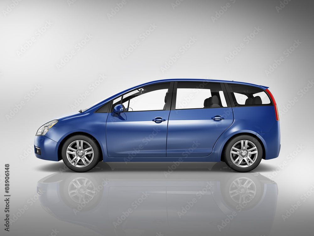 Obraz premium Car Vehicle Transportation 3D Illustration Concept