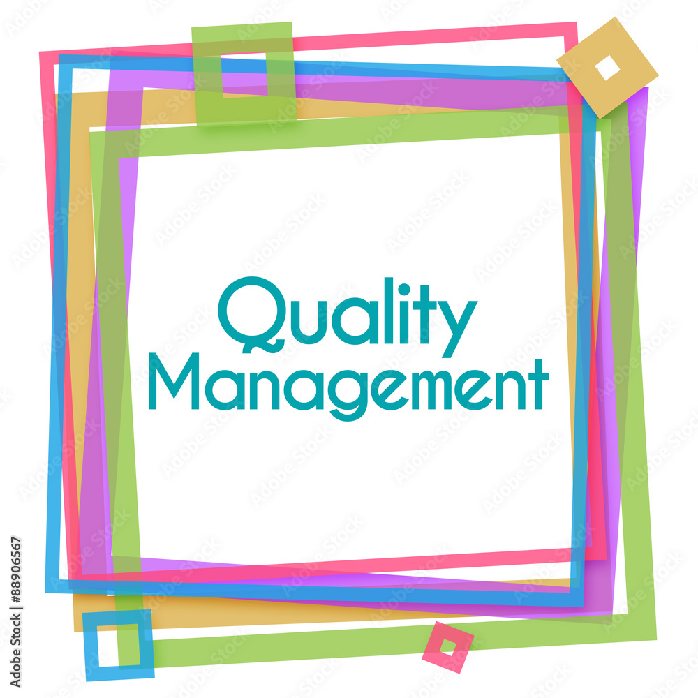 Quality Management Colorful Frame 