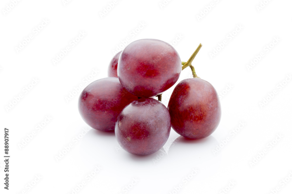 Grape on the white background. Fresh  berry.