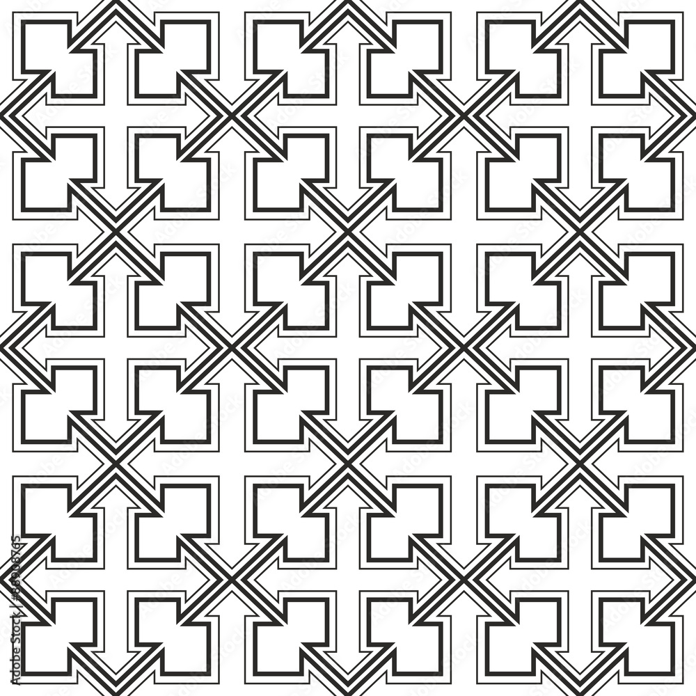 seamless geometric four sides arrow pattern