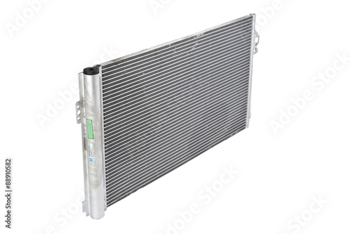 car radiator heater on white background