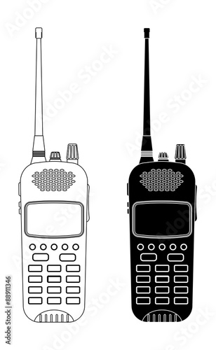 Portable radio transceiver