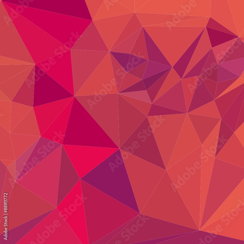 Jazzberry Jam Red Abstract Low Polygon Background photo