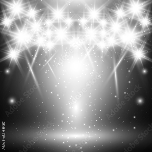White neon scene