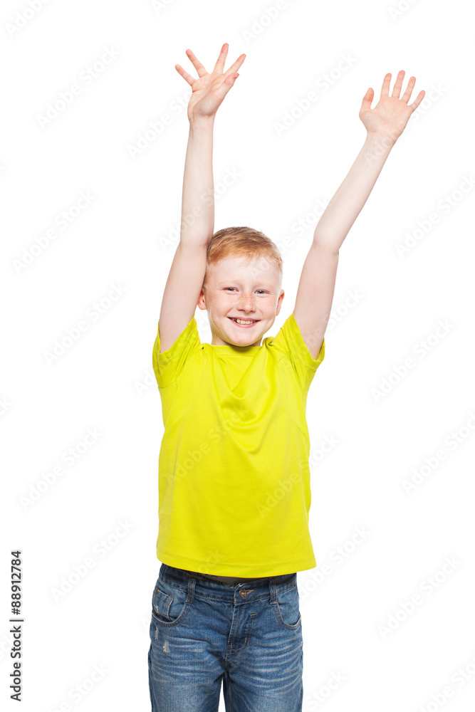 Child isolated on white Child isolated on white