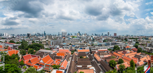 panorama bangkok with sky day beautiful photo