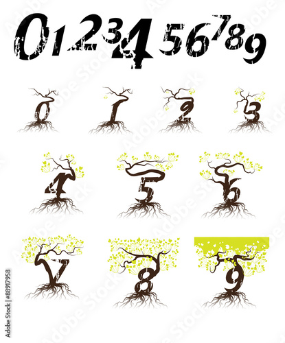 Numbering design © tuastock