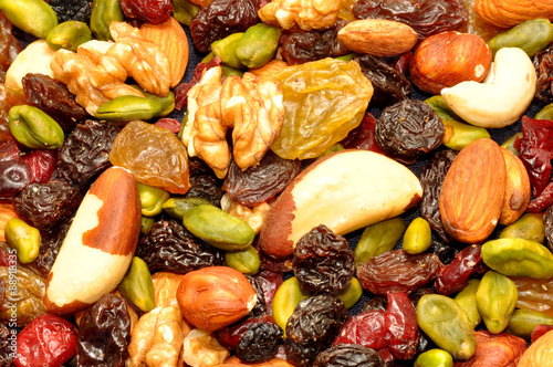 Mixed Fruit And Nut Background © philip kinsey