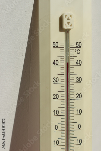 on the indoor thermometer 40 degrees Celsius