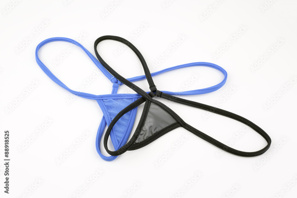 G-String lingerie isolated on white background G-String lingerie isolated on white background
