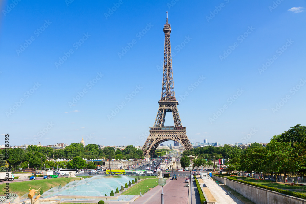 Eiffel Tower and Paris cityscape