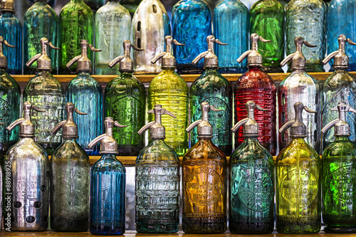 Soda Bottles in the San Telmo Market in Buenos Aires