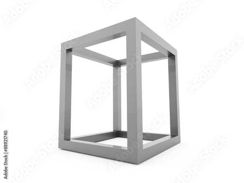 3D cube logo design icon