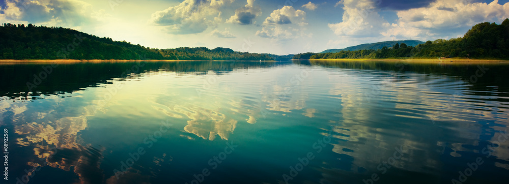 Panoramic view of the lake