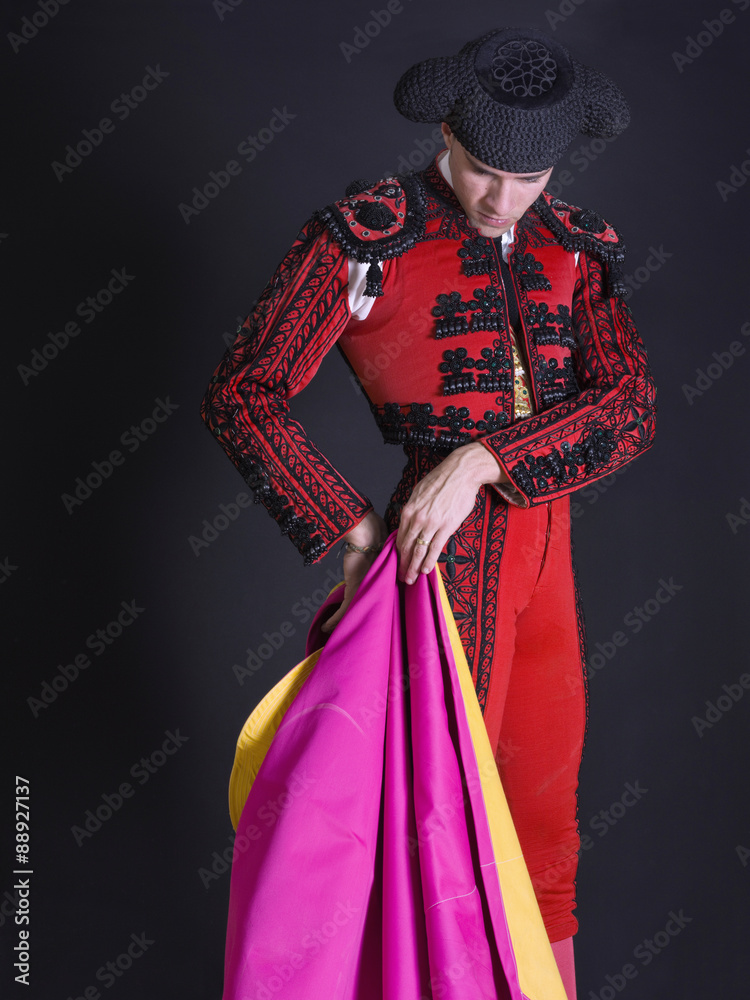 Torero, on black background