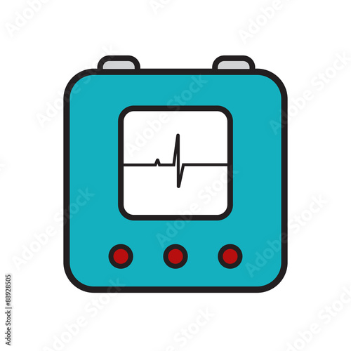 defibrillator icon linear new