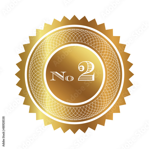 Number two gold seal