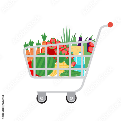Supermarket shopping cart