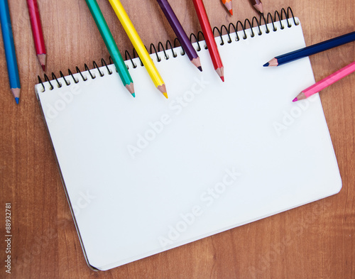Pencils and notebooks