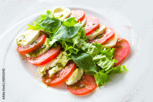 Salade de tomate et mozzarella