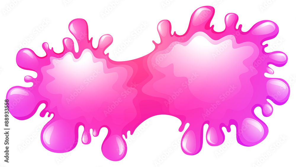 Pink splash on white Pink splash on white