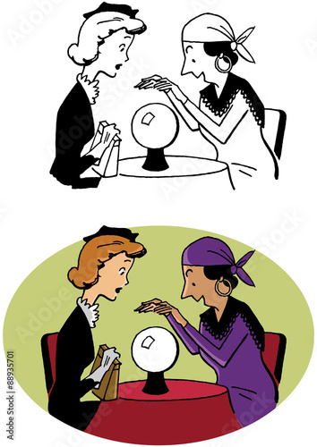 Fortune Teller with Crystal Ball