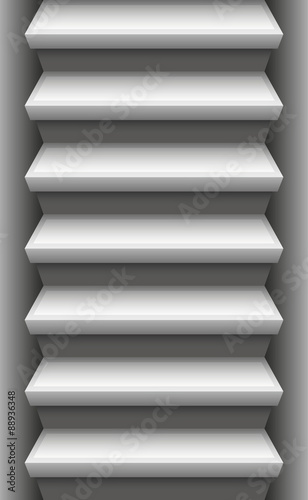 Stone stair - endlessly expendable upwards and downwards. Vector illustration.