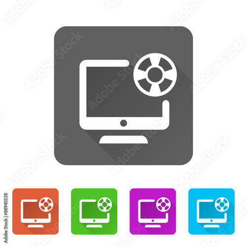 App Icon Long Shadow - 5 Colors