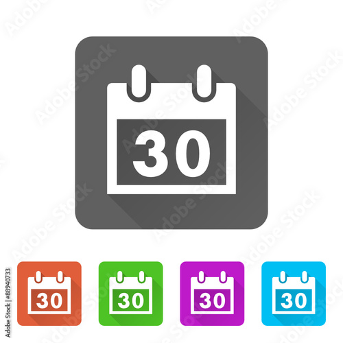 App Icon Long Shadow - 5 Colors