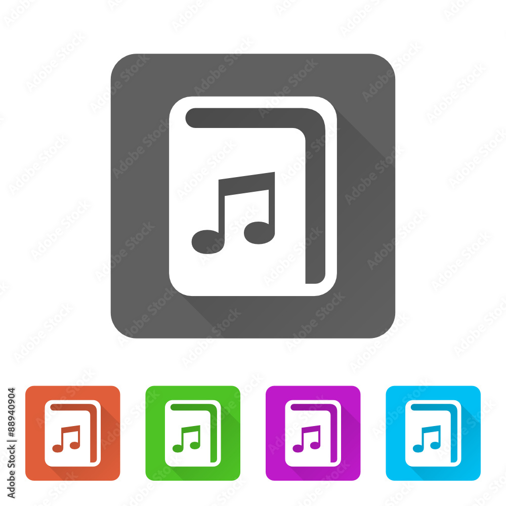 App Icon Long Shadow - 5 Colors App Icon Long Shadow - 5 Colors