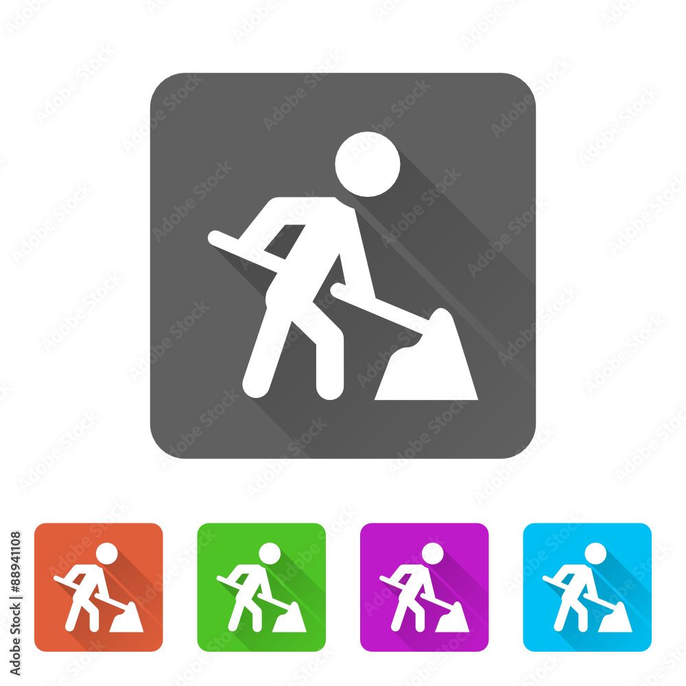App Icon Long Shadow - 5 Colors App Icon Long Shadow - 5 Colors