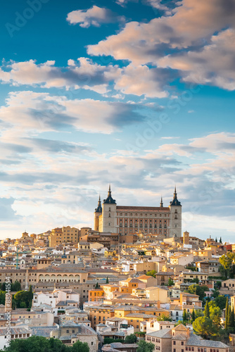 Toledo, Spain town city view at the alcazar