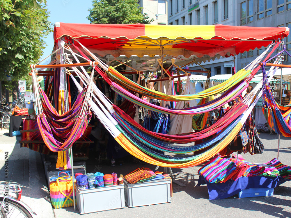 Street market in Luzern, Switzerland
