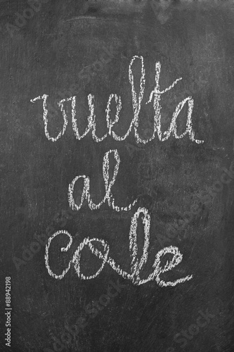 vuelta al cole vertical text