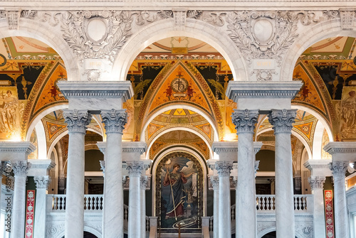 WASHINGTON DC - March26: Interior of the Library of Congress in photo